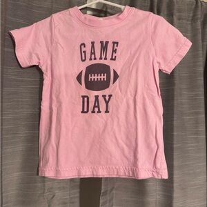 Pink "Game Day" Kids Tee